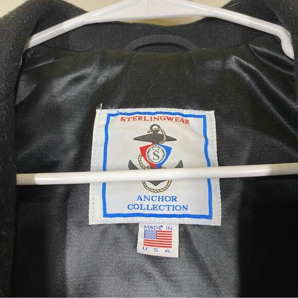 Sterlingwear Anchor Collection Military Navy Wool Blend Peacoat Size 12 SHORT - Picture 12 of 14